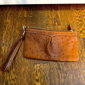Dooney & Bourke Ostrich Leather Wristlet